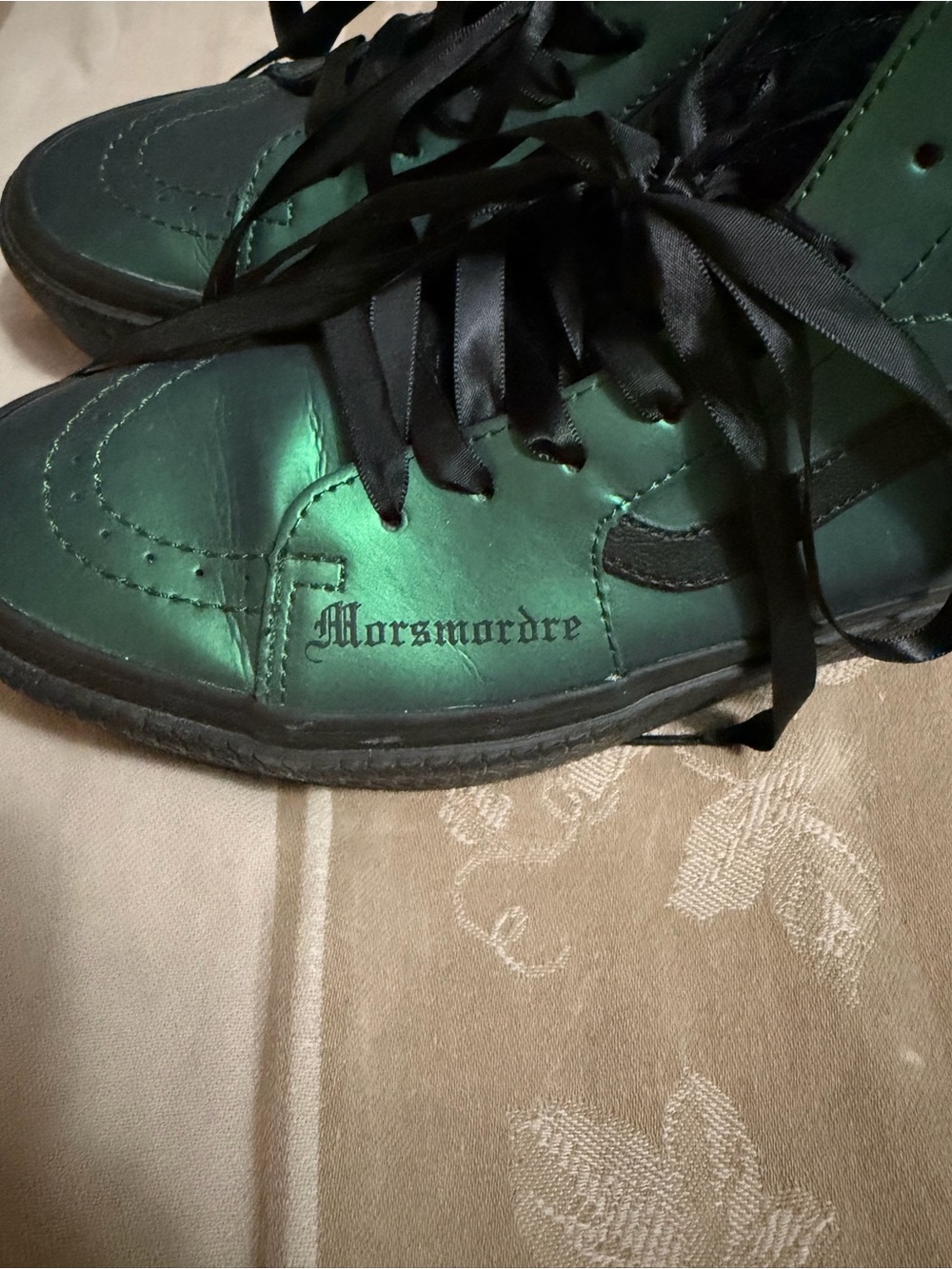 Harry Potter Slytherin Platform Vans size 9.5 - Picture 3 of 6